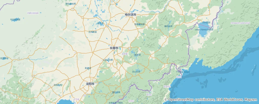 Map of Jilin