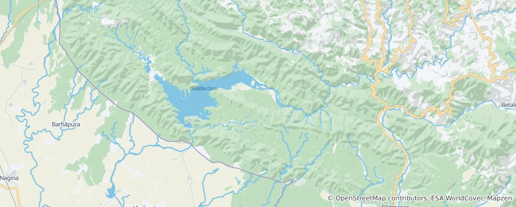 Mapa Jim Corbett National Park