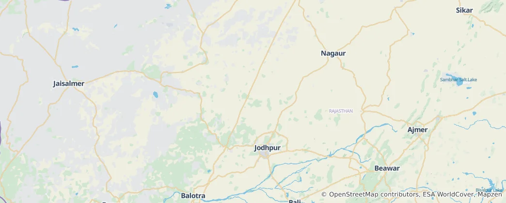 Mappa di distretto di Jodhpur