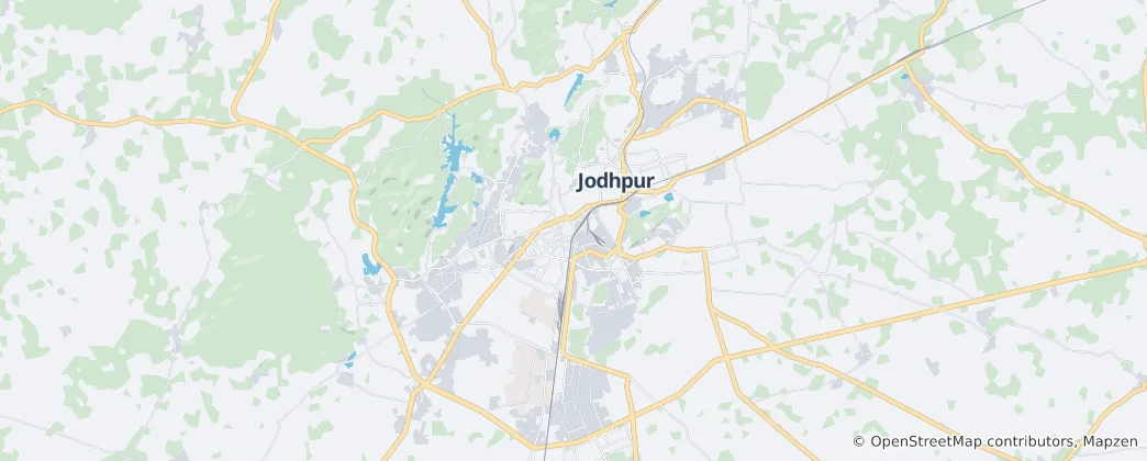 Map of Jodhpur