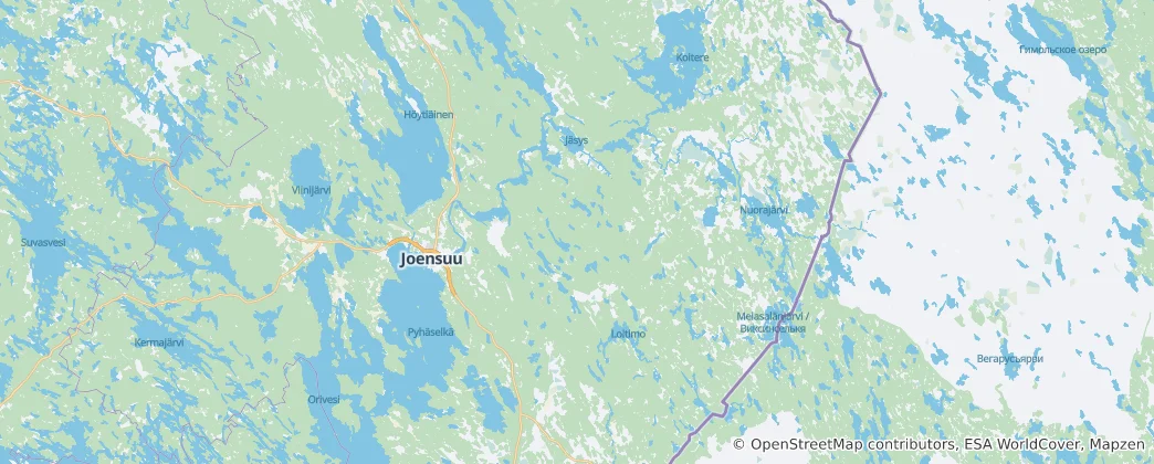 Mapa Joensuu