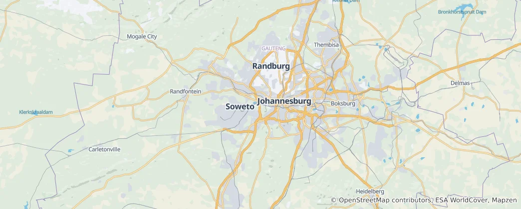 Map of Johannesburg