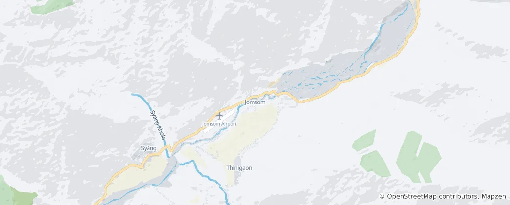 Mapa Jomsom