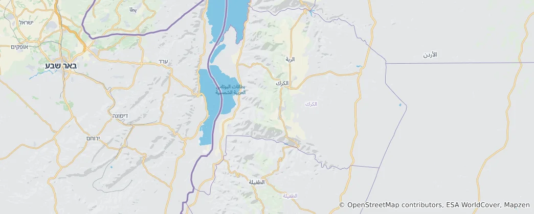 Map of Karak Governorate