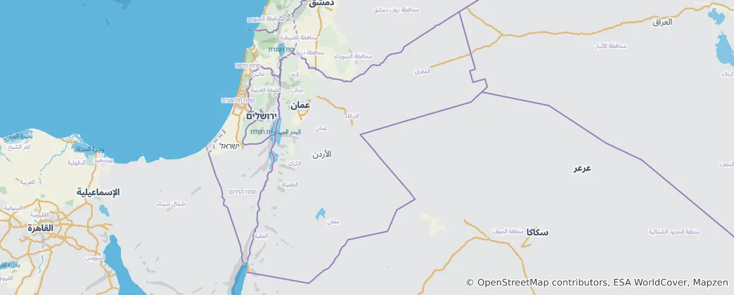 Map of Jordan