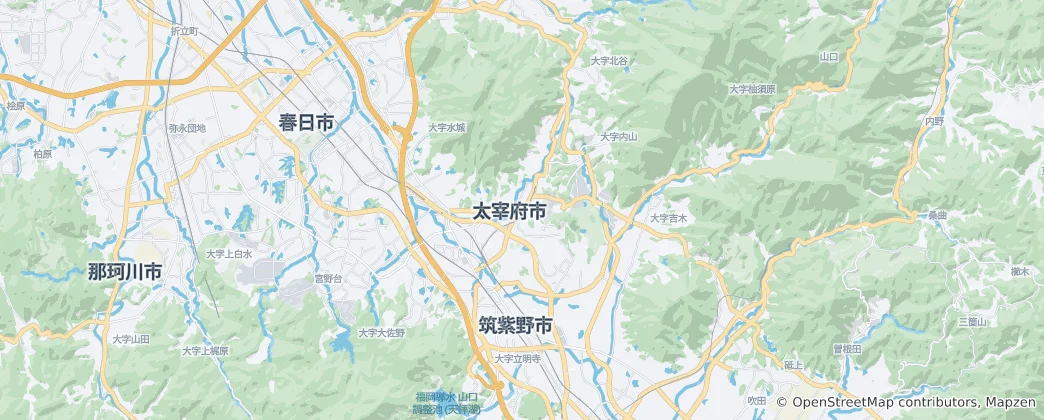 Mapa Dazaifu