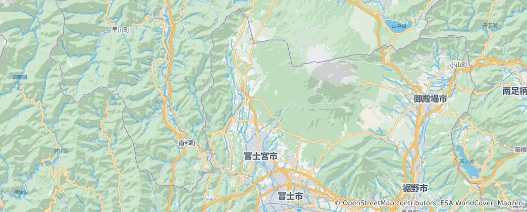 Map of Fujinomiya