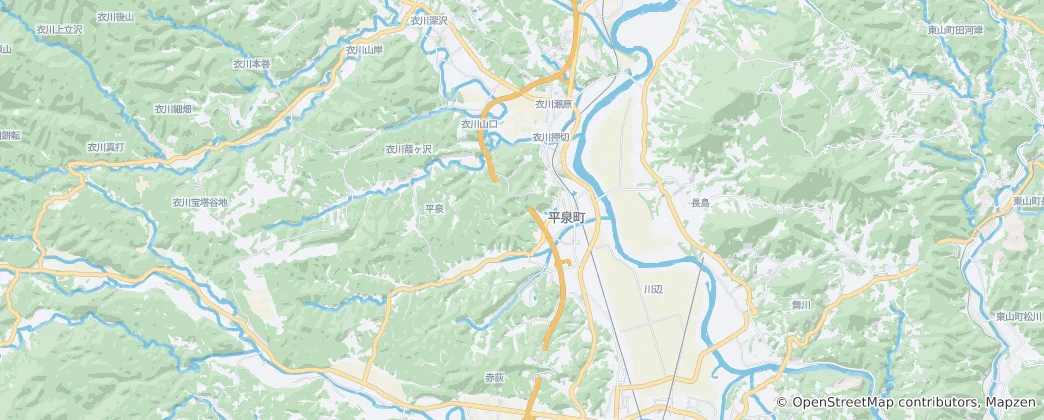 Mapa Hiraizumi