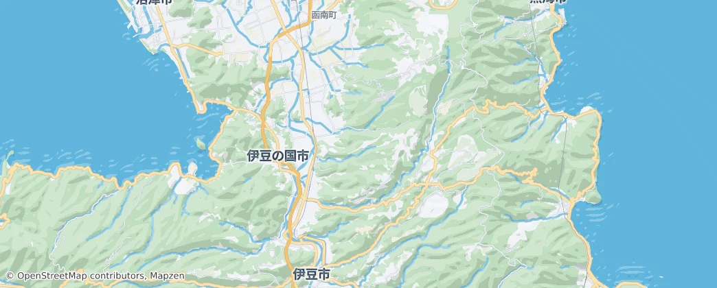 Izunokuni — mapa
