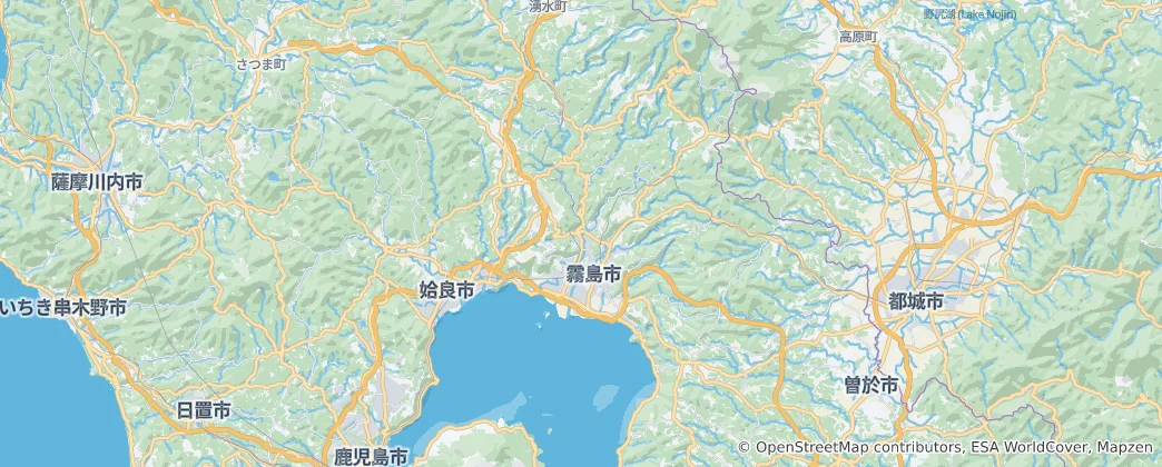 Map of Kirishima