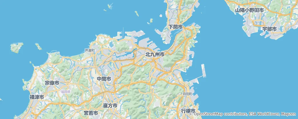 Mapa Kita Kyushu