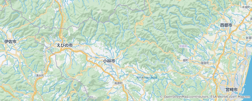 Mapa Kobajaši