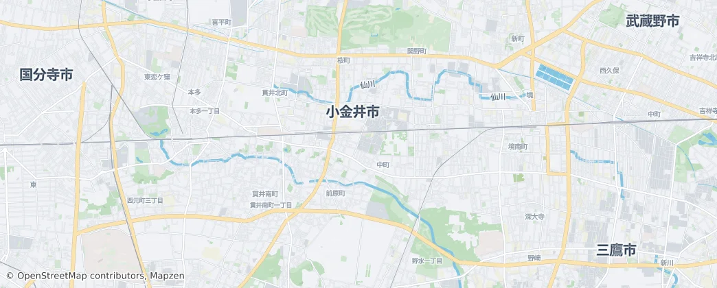 小金井市 — 地图