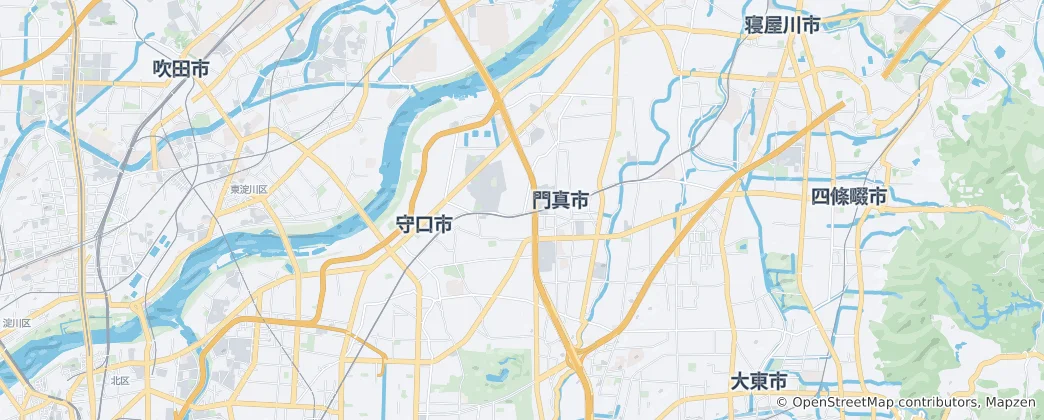 Karte von Moriguchi