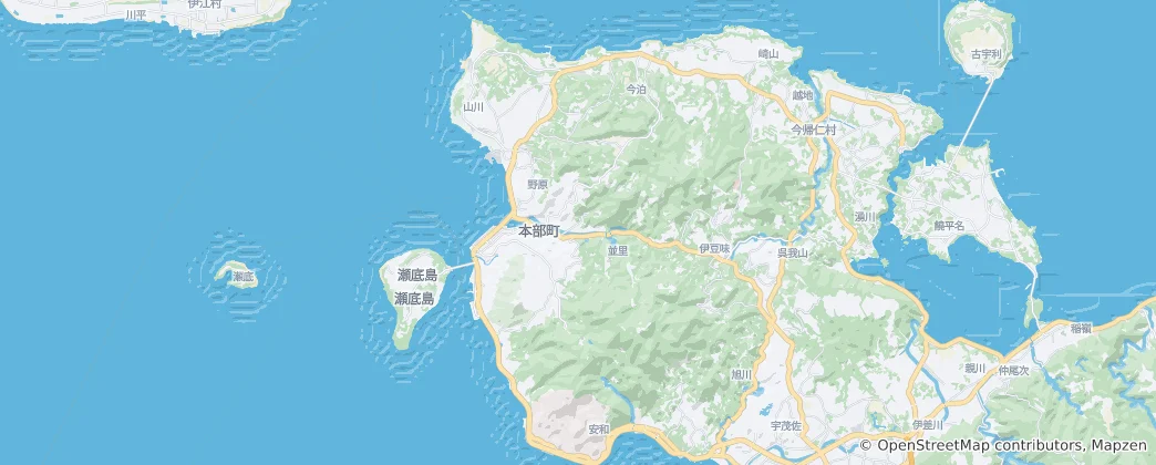 Mappa di Motobu