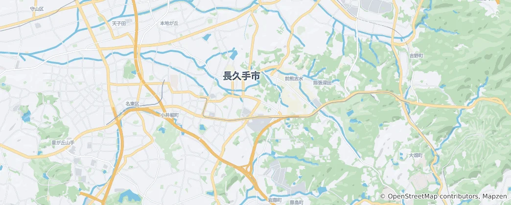 Mapa Nagakute
