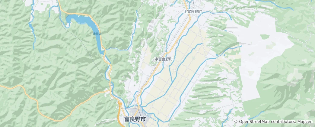 Mapa Nakafurano