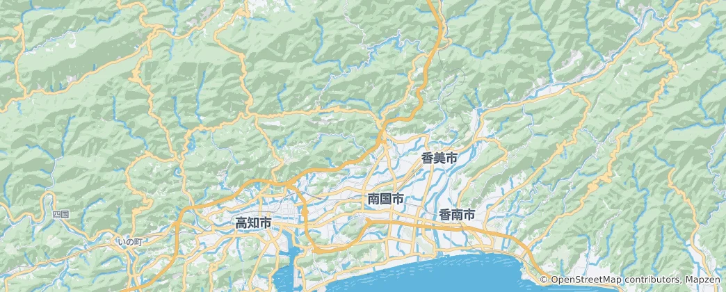 Mapa Nankoku