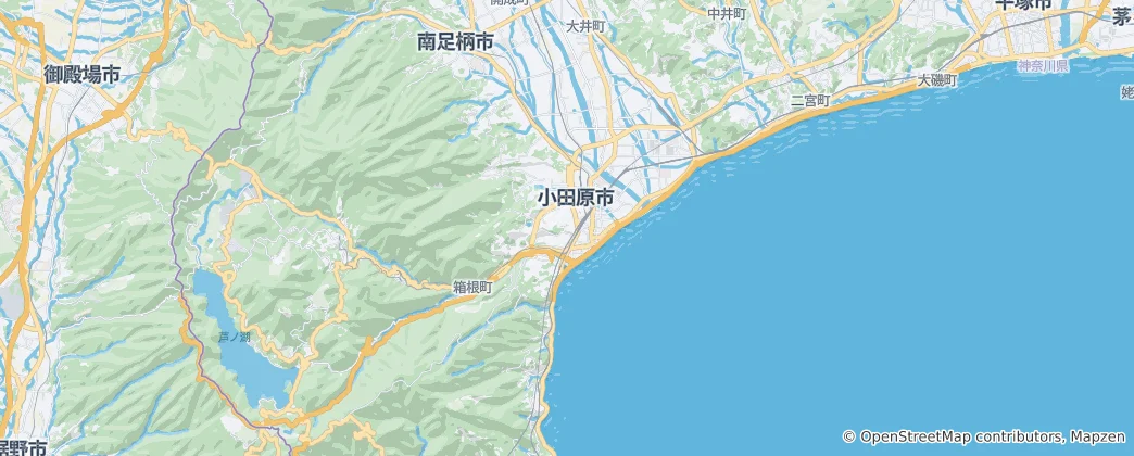 Mappa di Odawara