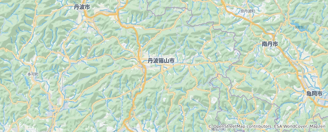 Mappa di Sasayama