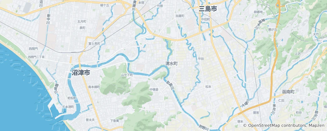 Mapa Šimizu