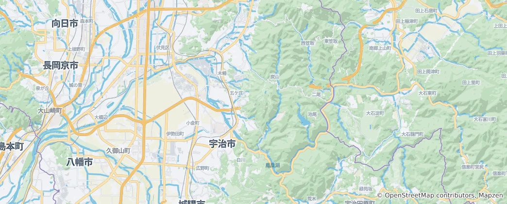 Mappa di Uji