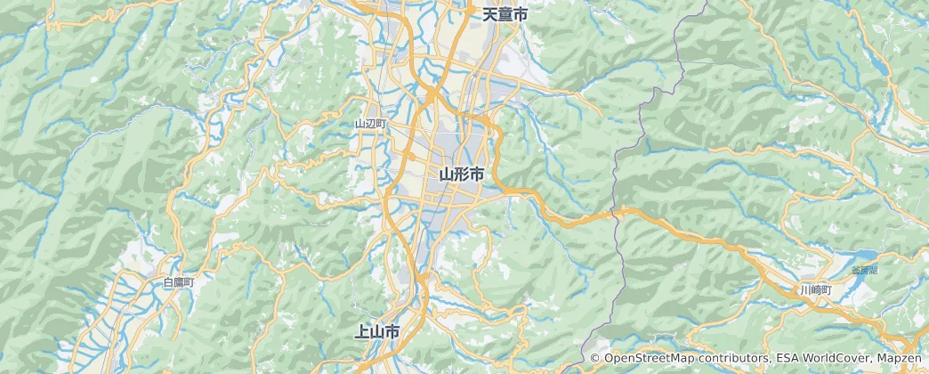 Karte von Yamagata