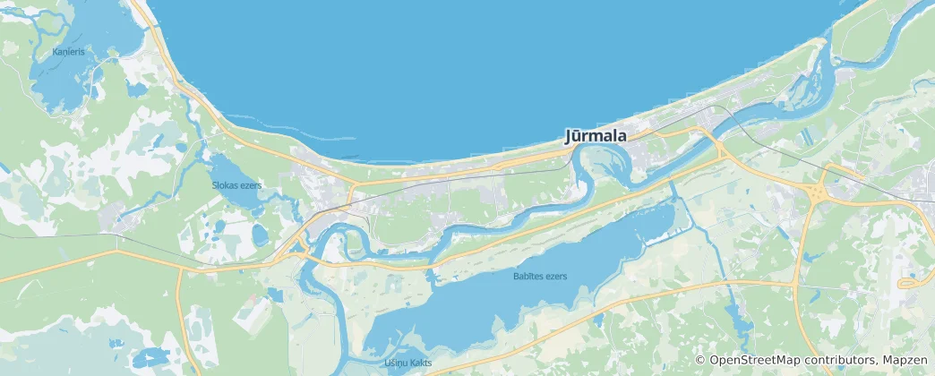 Karte von Jūrmala
