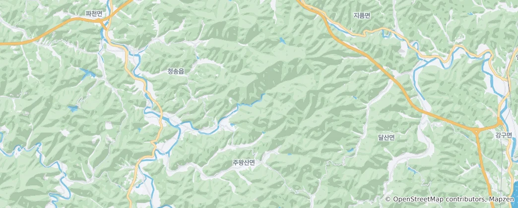 Mapa Juwangsan National Park