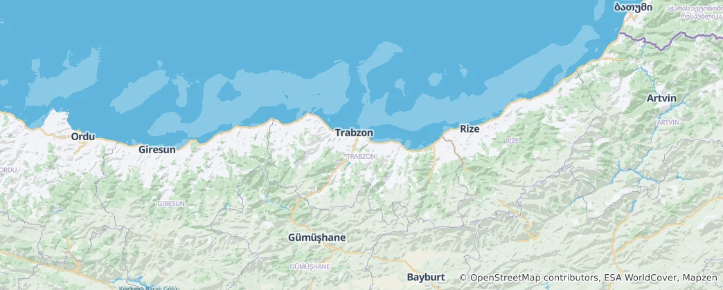 Térkép: Kaçkar Mountains