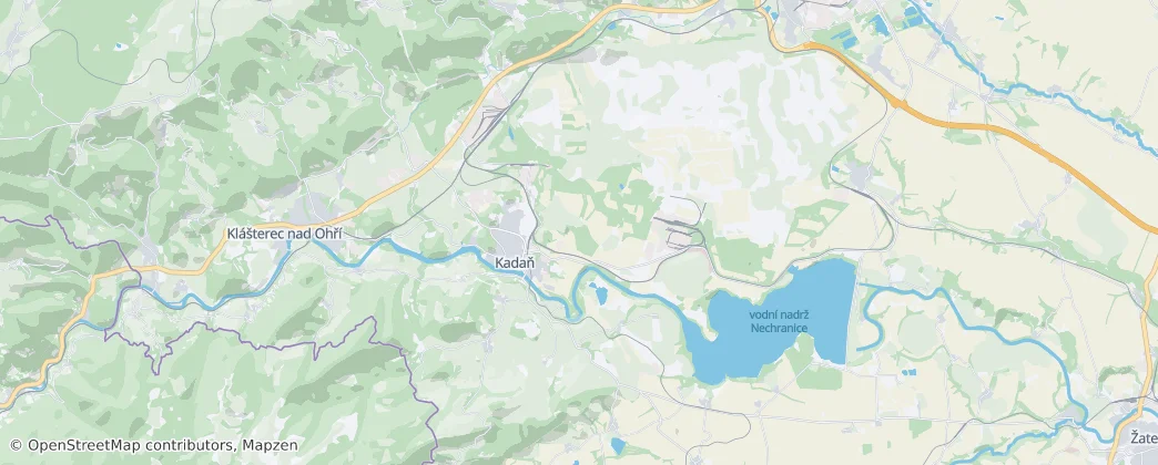 Kadaň — Mapa