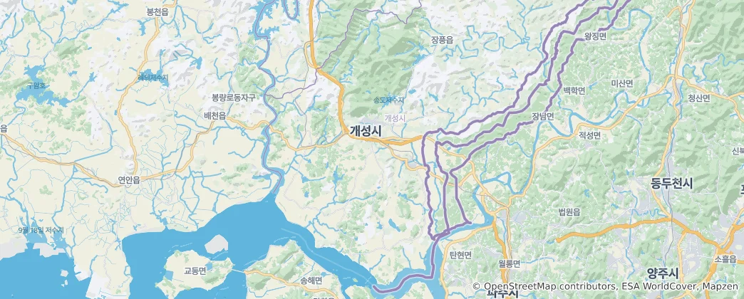 Mapa Kaesong City