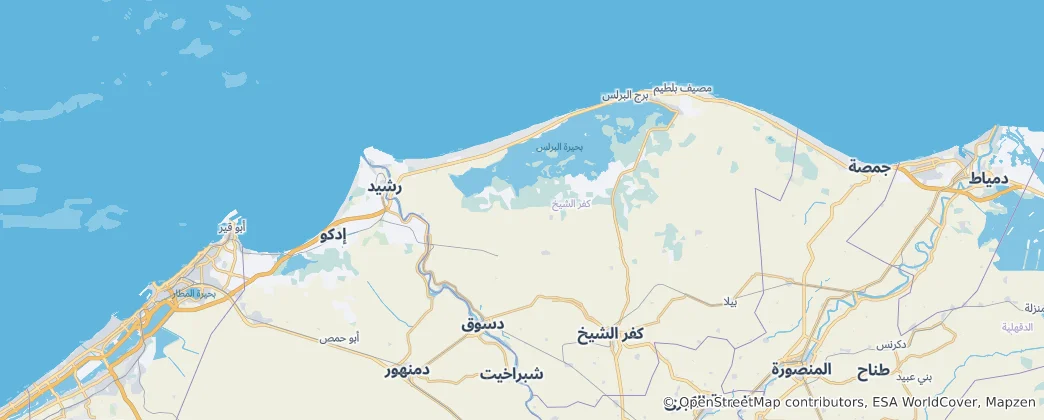 Mapa Kafr aš-Šajch