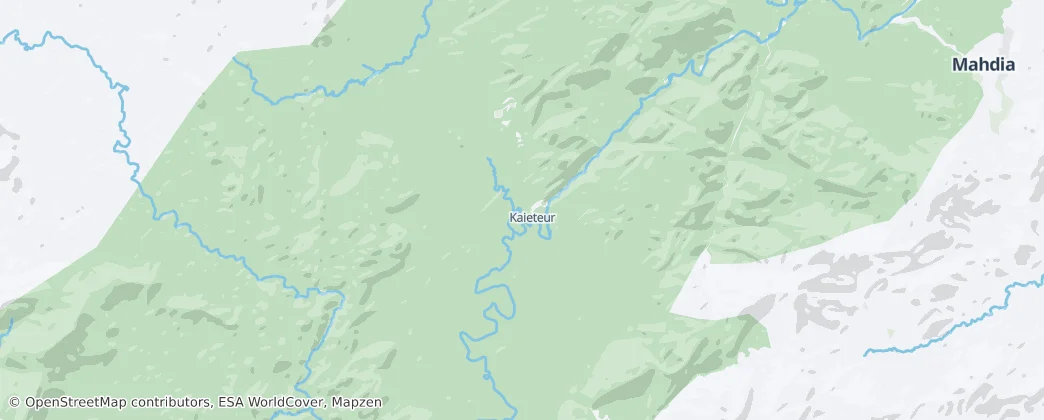 Kaieteur National Park — Map