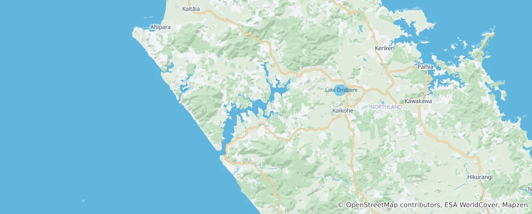 Kaikohe-Hokianga Ward 지도