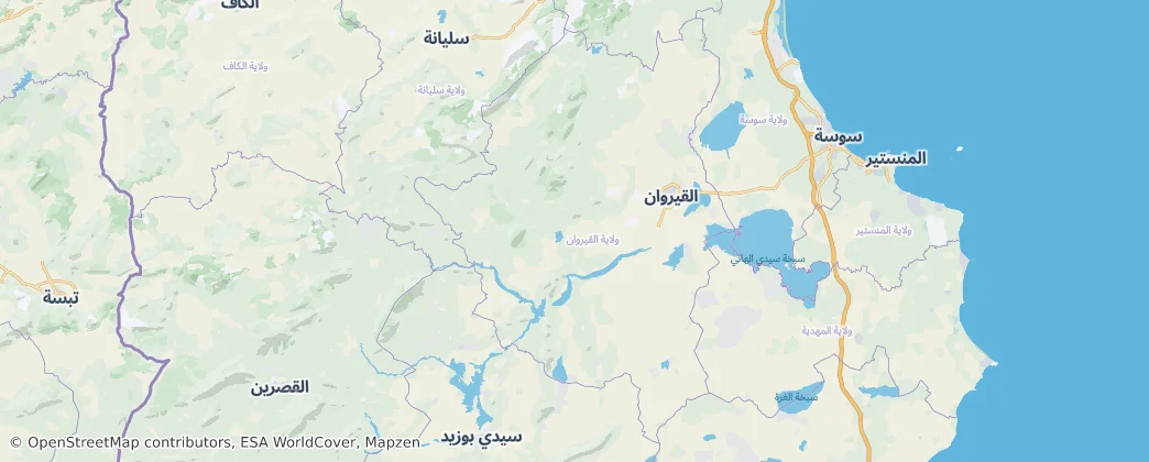 Kairouan Governorate — Map