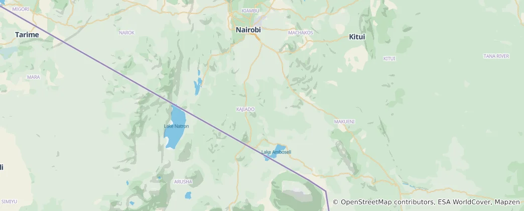 Map of Kajiado County