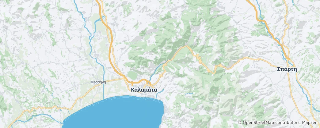 Mappa di Municipalità di Calamata
