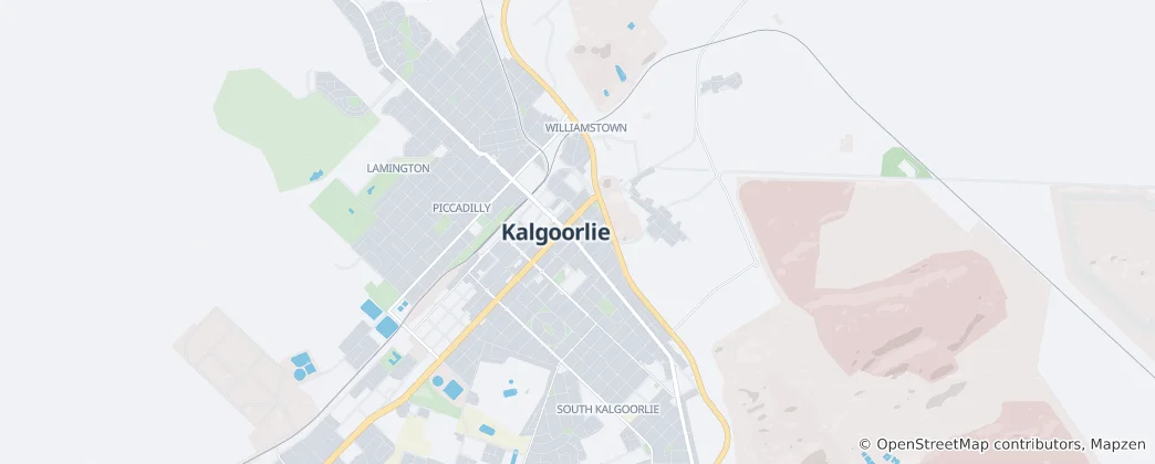 Kalgoorlie 지도