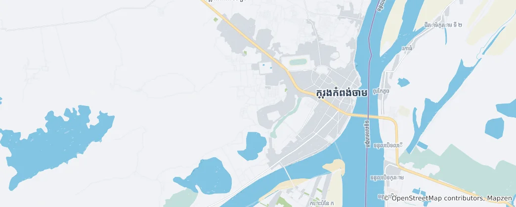 Map of Kampong Cham Municipality