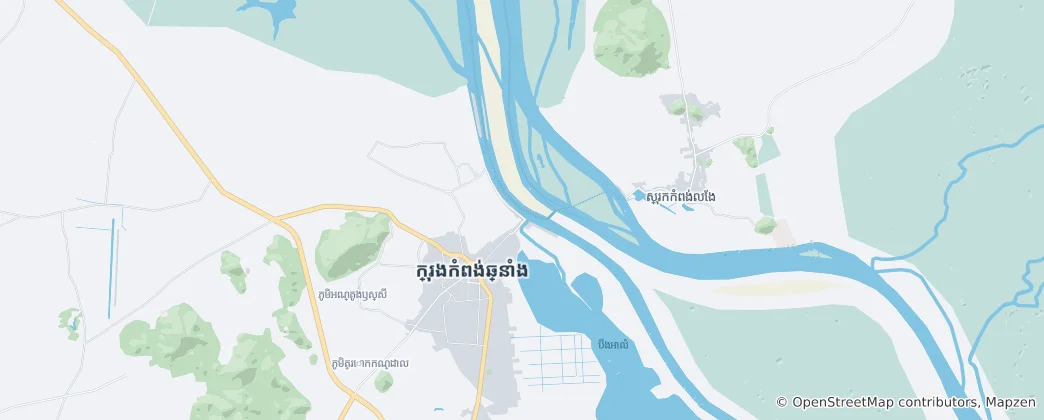 Mapa Kampong Chhnang Municipality