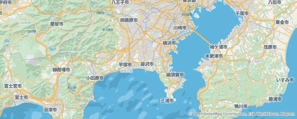 Map of Kanagawa Prefecture