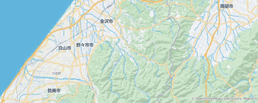 Map of Kanazawa