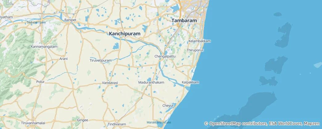 Mapa Kánčípúr
