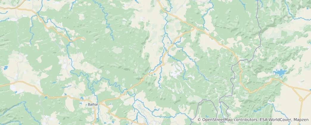 Mappa di Kanha Nationalpark