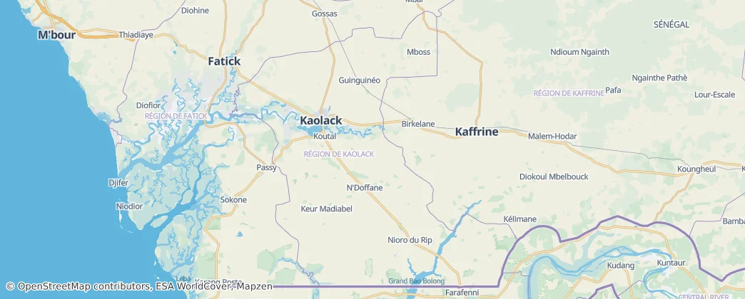 Kaolack — Map