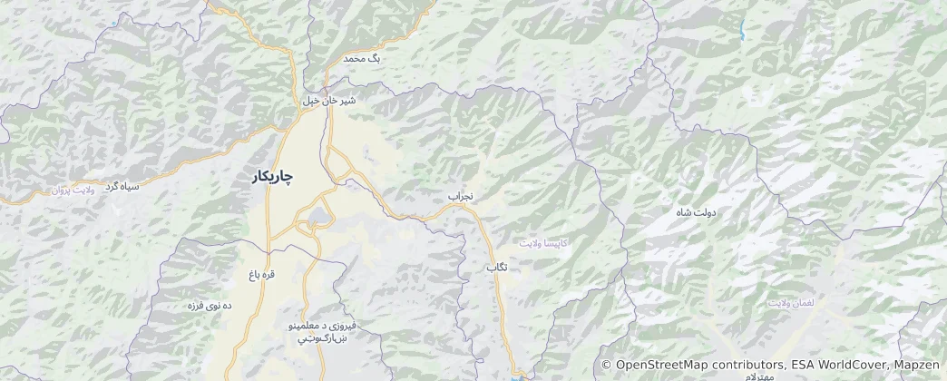 Map of Kapisa Province
