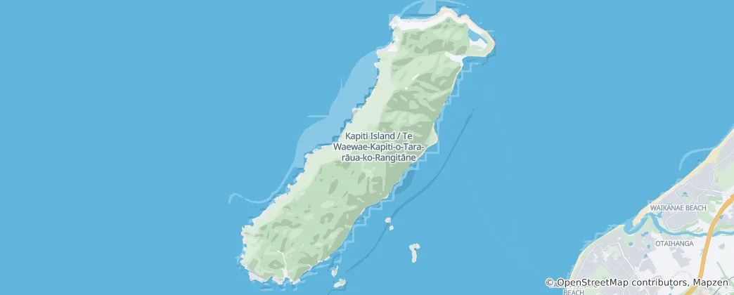 Map of Kapiti Island