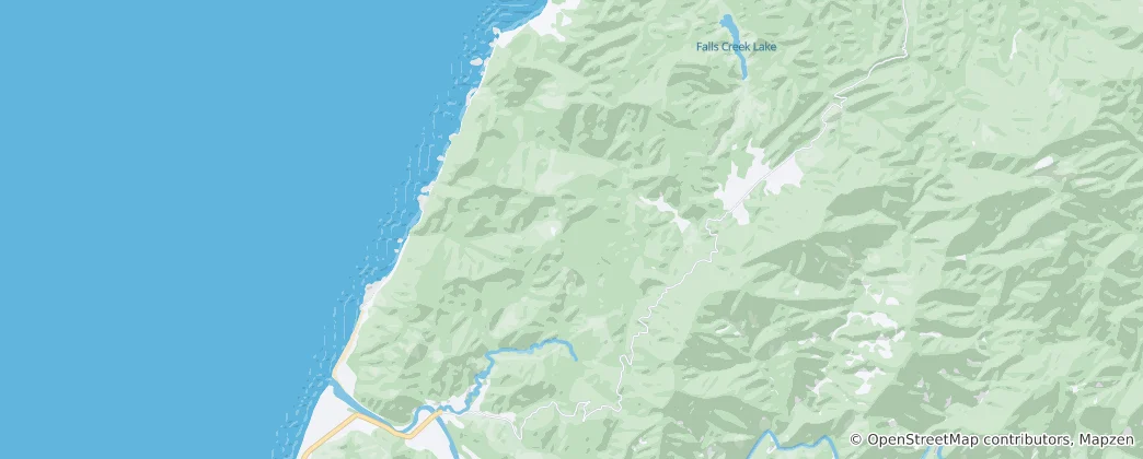 Karte von Karamea Bluff Ecological Area