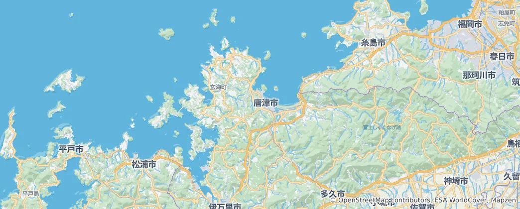 Mapa De Karatsu
